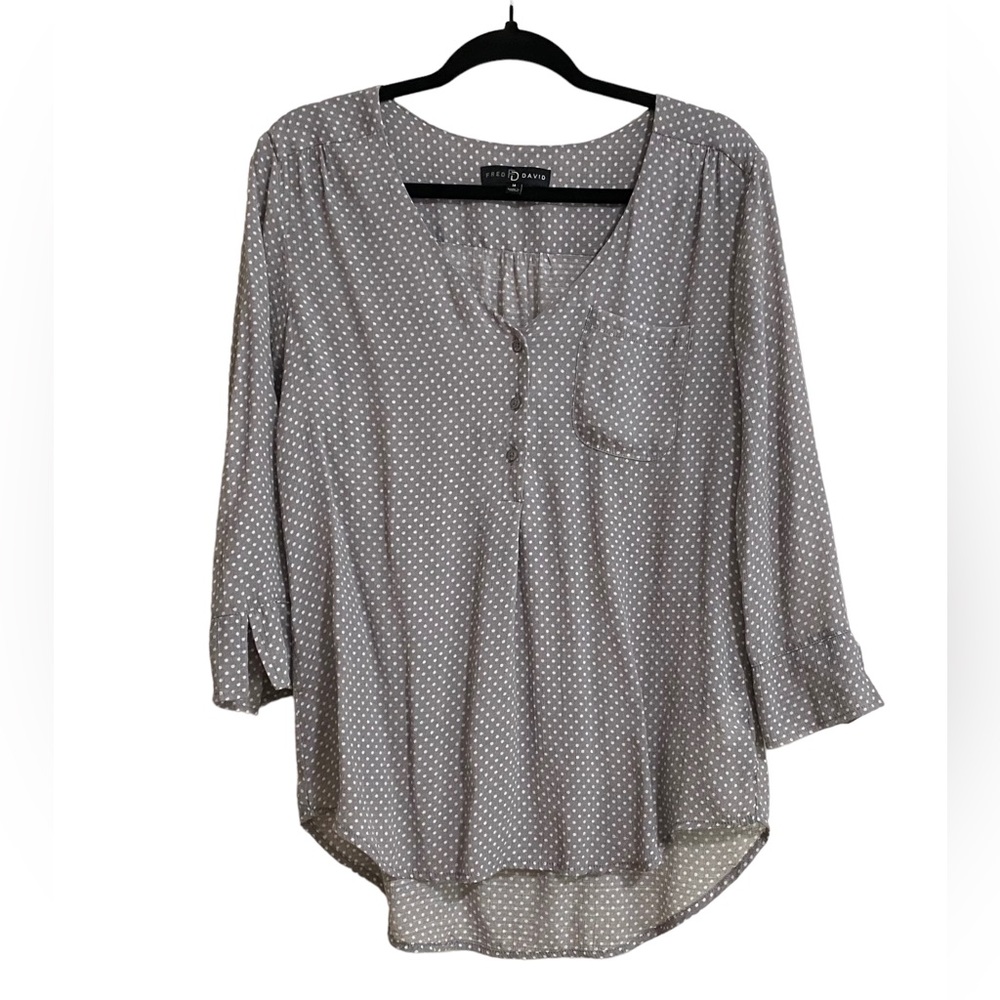53. FRED DAVID Polka Dot Blouse